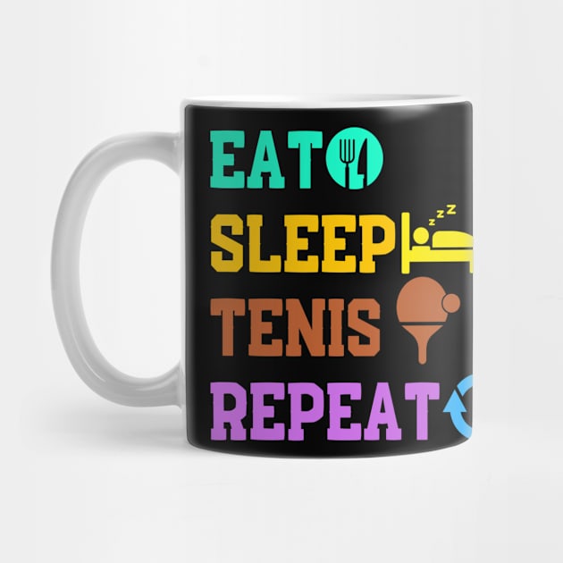 Table Tennis Eat sleep tennis repeat by NomiCrafts